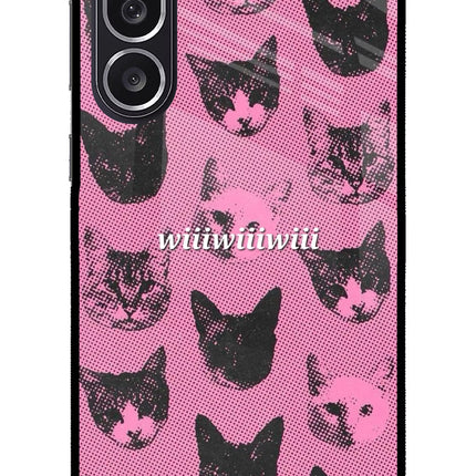 Pink Cats Samsung M36 5G Metal Case Back Cover by Casekaro