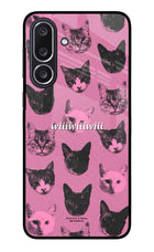 Pink Cats Samsung M36 5G Metal Case Back Cover by Casekaro