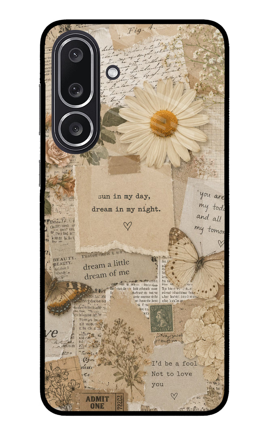 Vintage case Samsung M36 5G Back Cover, Metal case