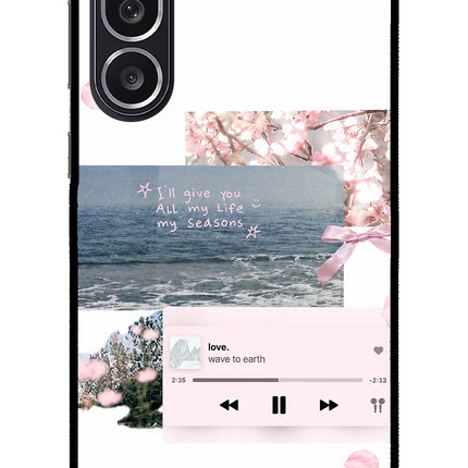 Wave to earth Samsung M36 5G Metal Case Back Cover by Casekaro