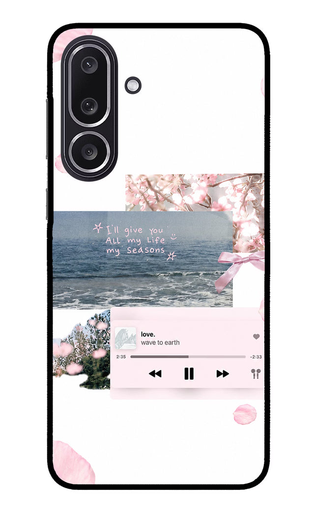 Wave to earth Samsung M36 5G Metal Case Back Cover by Casekaro