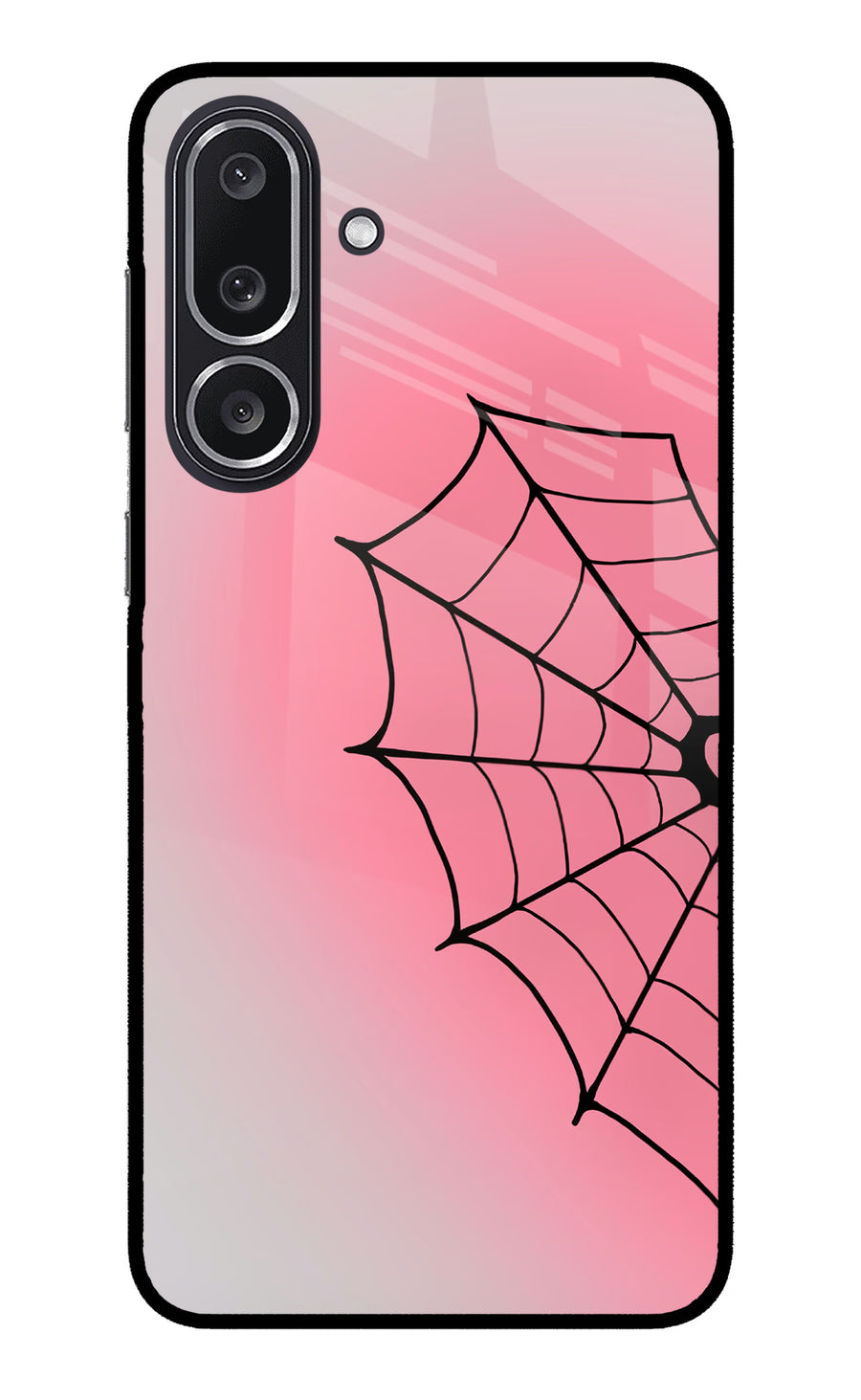 Pink Web Samsung M36 5G Back Cover, Metal case