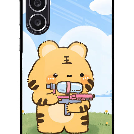 Tiger Treat Samsung M36 5G Metal Case Back Cover by Casekaro