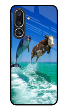 Dolphin vs Cow Samsung M36 5G Metal Case Back Cover by Casekaro