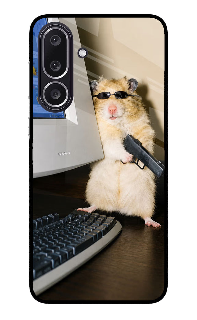 Hacker Hamster Samsung M36 5G Metal Case Back Cover by Casekaro