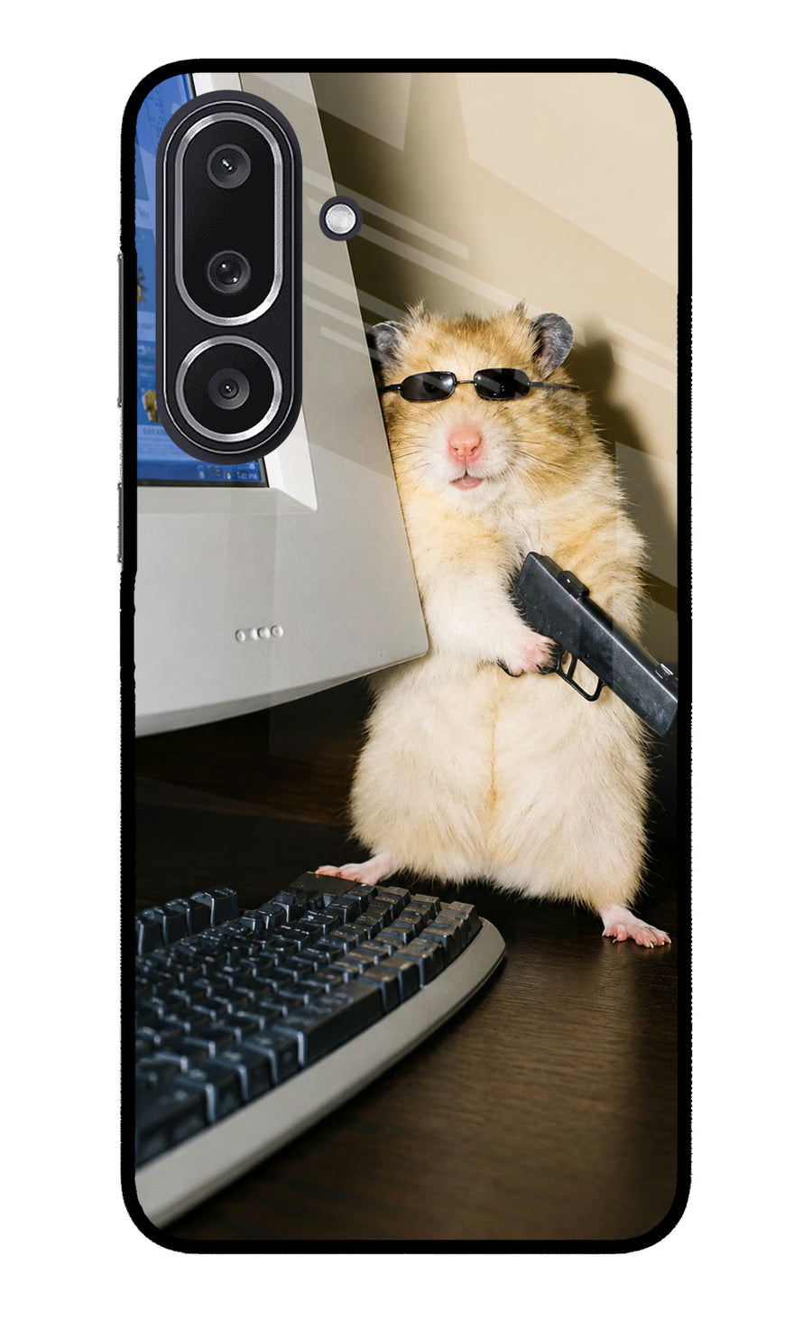Hacker Hamster Samsung M36 5G Back Cover, Metal case