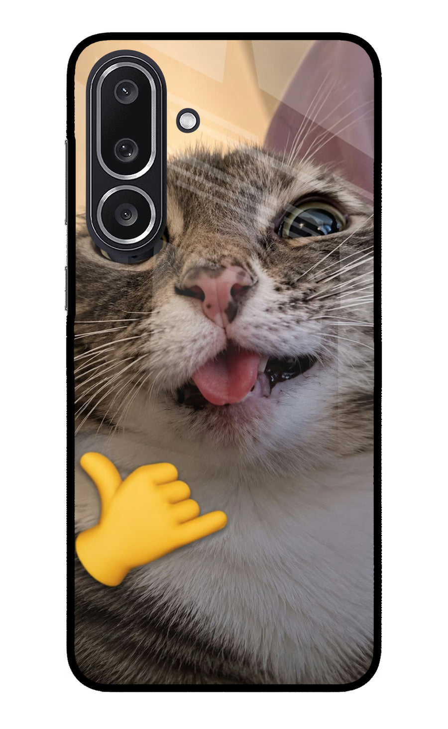Silly Cat Call Samsung M36 5G Back Cover, Metal case