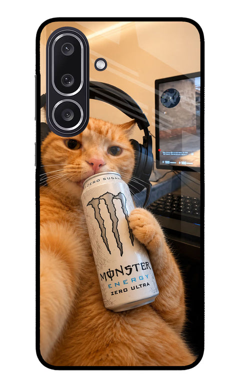 Gamer Cat Energy Samsung M36 5G Back Cover