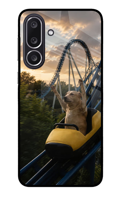 Rollercoaster Dog Samsung M36 5G Back Cover
