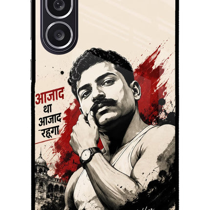 Chandrashekhar Azad Fearless Samsung M36 5G Metal Case Back Cover by Casekaro