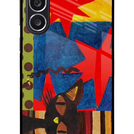 Pop Cat Samsung M36 5G Metal Case Back Cover by Casekaro