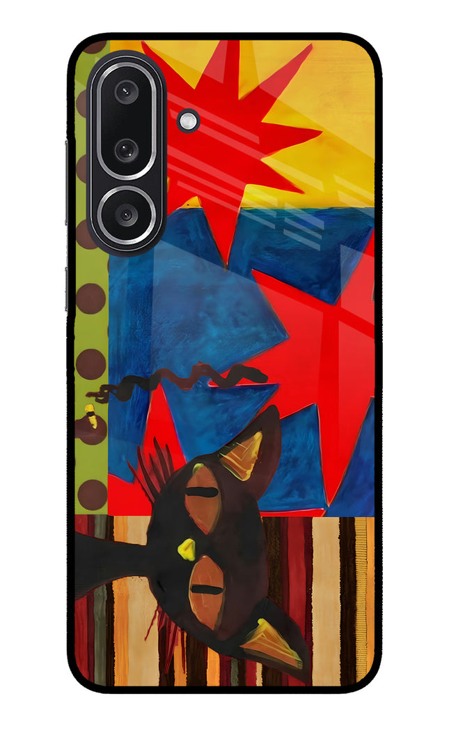 Pop Cat Samsung M36 5G Metal Case Back Cover by Casekaro