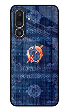 Koi Blue Samsung M36 5G Metal Case Back Cover by Casekaro