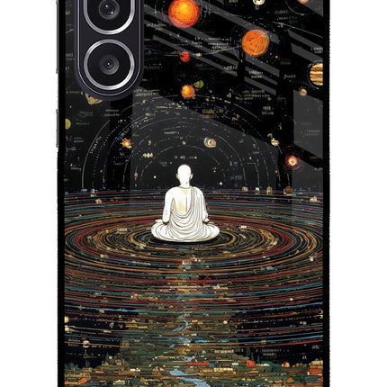 Space Monk Samsung M36 5G Metal Case Back Cover by Casekaro