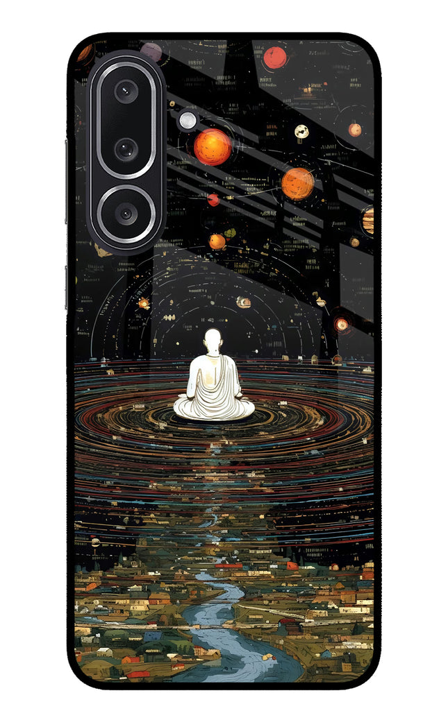 Space Monk Samsung M36 5G Metal Case Back Cover by Casekaro