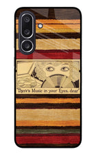 Vinyl Stripes Samsung M36 5G Metal Case Back Cover by Casekaro