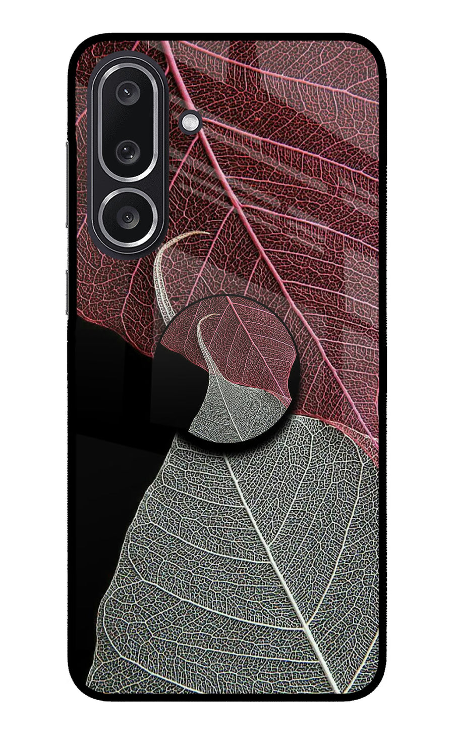Leaf Pattern Samsung M36 5G Pop Case, Metal case