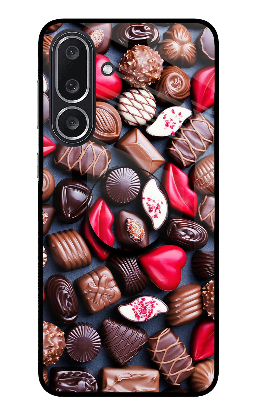 Chocolates Samsung M36 5G Pop Case, Metal case