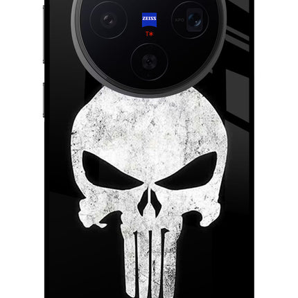 Punisher Skull Vivo X300 Metal Case Back Cover by Casekaro
