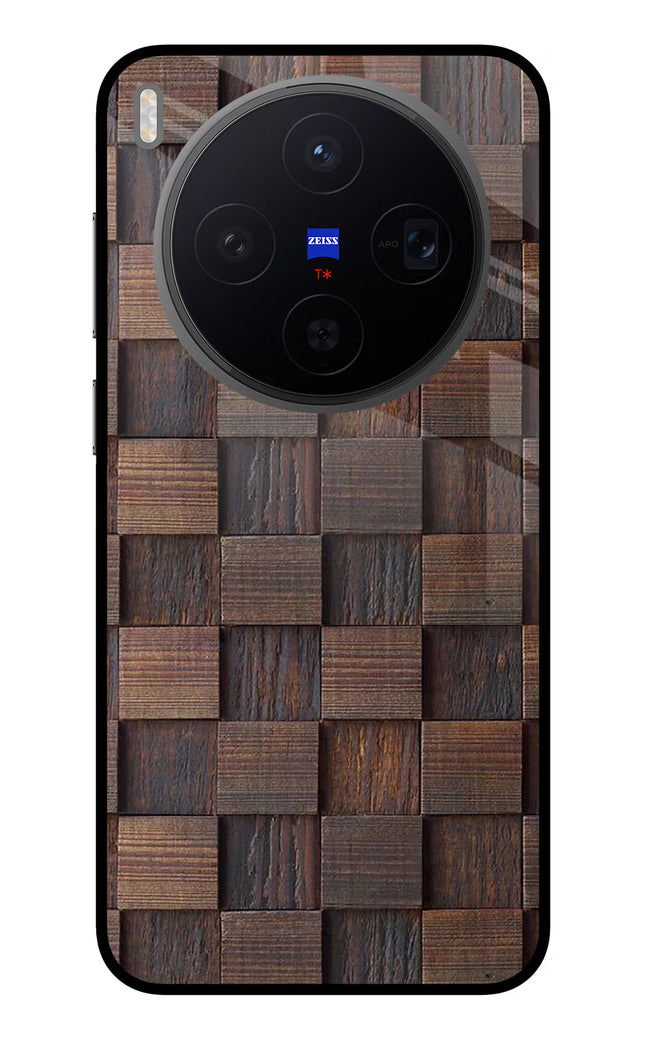 Wooden Cube Design Vivo X300 Metal Case Back Cover by Casekaro