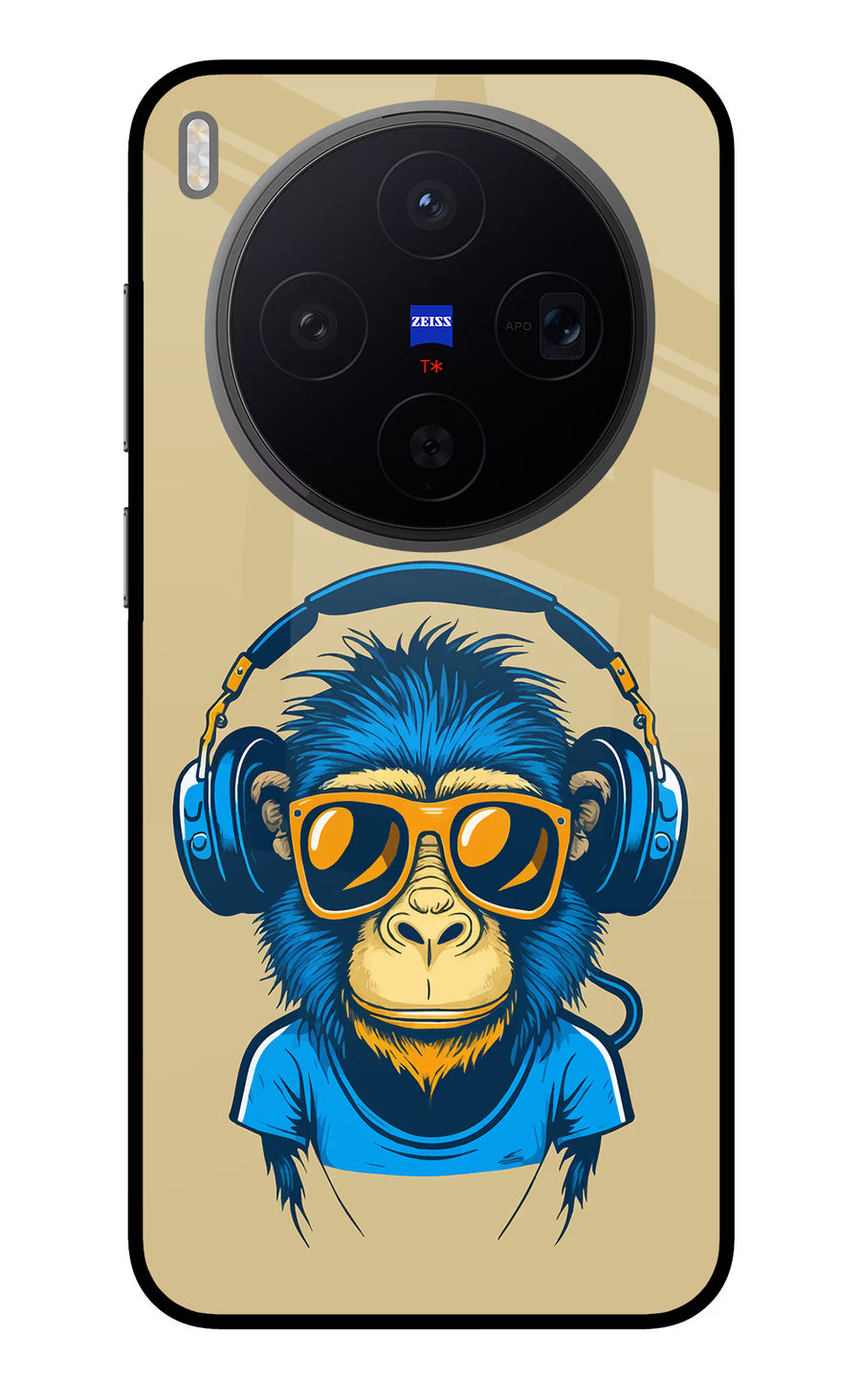 Monkey Headphone Vivo X300 Back Cover, Metal case