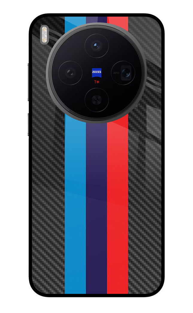 BMW Stripes Pattern Vivo X300 Metal Case Back Cover by Casekaro