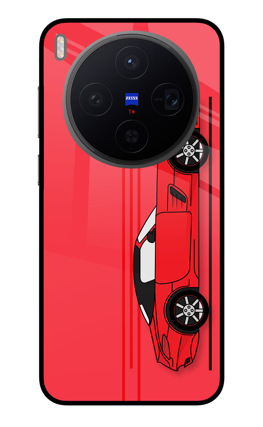 Red Velocity Vivo X300 Back Cover, Metal case