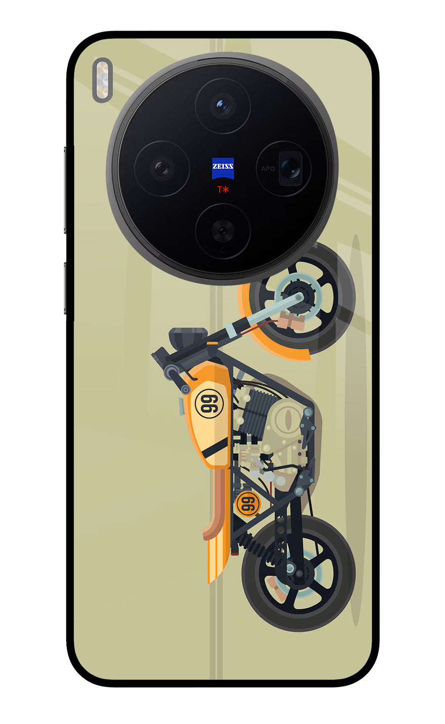 Vertical Speedster Vivo X300 Back Cover, Metal case