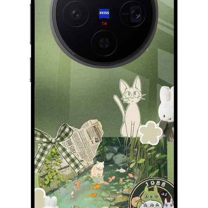 Aesthetic anime Vivo X300 Metal Case Back Cover by Casekaro