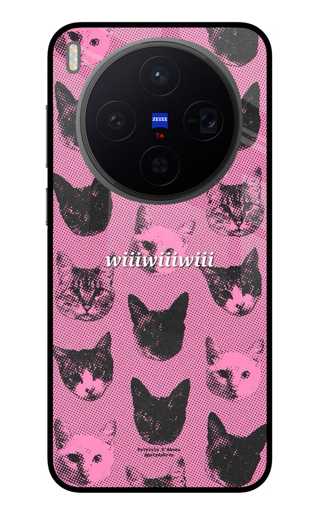 Pink Cats Vivo X300 Metal Case Back Cover by Casekaro