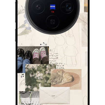 Soft Aesthetic Vivo X300 Metal Case Back Cover by Casekaro