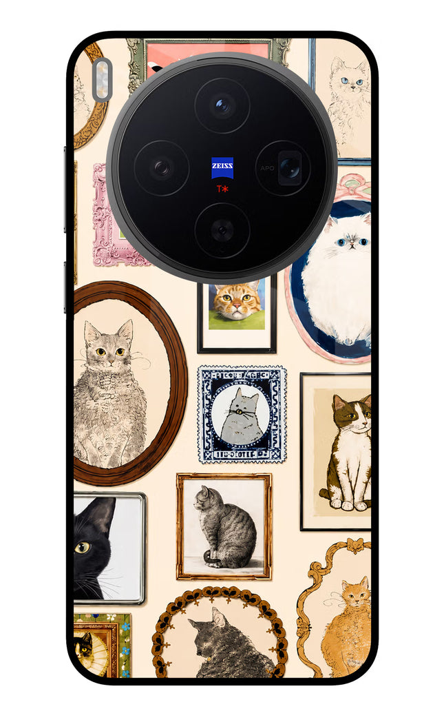 Mirror Cats Vivo X300 Metal Case Back Cover by Casekaro