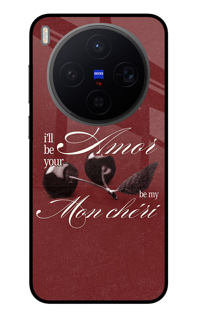 Velvet Cherry Vivo X300 Metal Case Back Cover by Casekaro