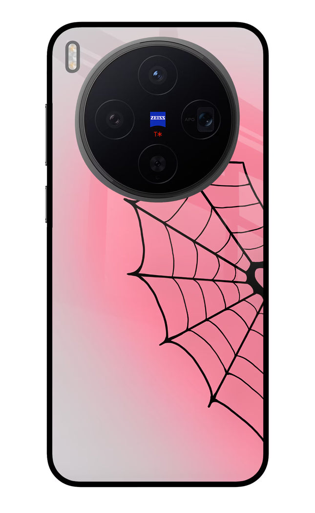 Pink Web Vivo X300 Metal Case Back Cover by Casekaro