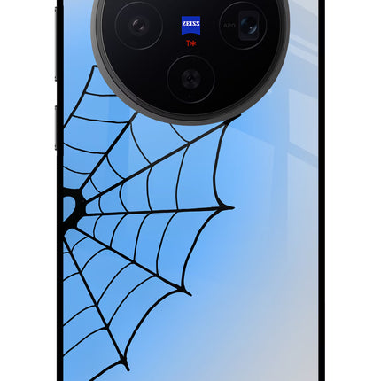 Blue Web Vivo X300 Metal Case Back Cover by Casekaro