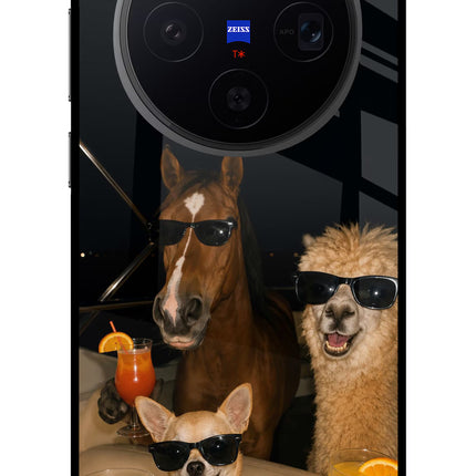 Party Squad Vivo X300 Metal Case Back Cover by Casekaro
