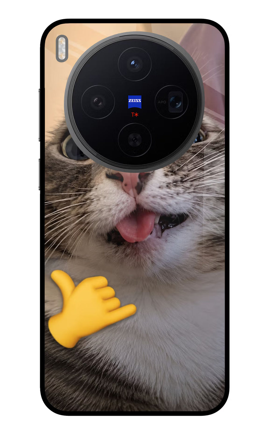 Silly Cat Call Vivo X300 Back Cover, Metal case