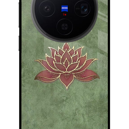 Lotus Grace Vivo X300 Metal Case Back Cover by Casekaro