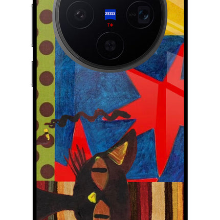 Pop Cat Vivo X300 Metal Case Back Cover by Casekaro