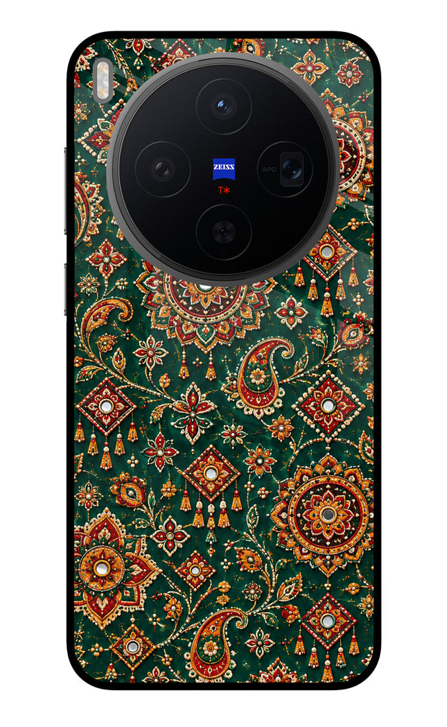 Green Pataka Vivo X300 Metal Case Back Cover by Casekaro