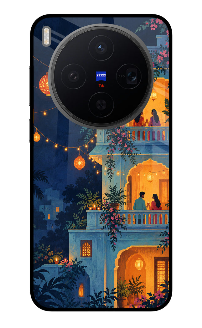 Balcony Glow Vivo X300 Metal Case Back Cover by Casekaro