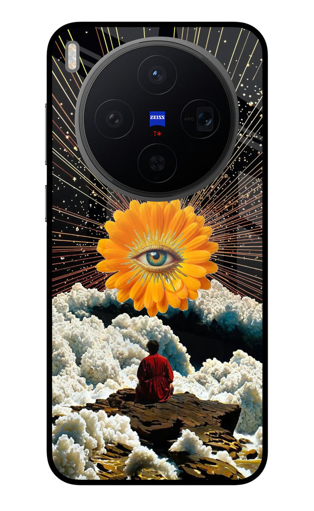 Cosmic Flower Vivo X300 Metal Case Back Cover by Casekaro