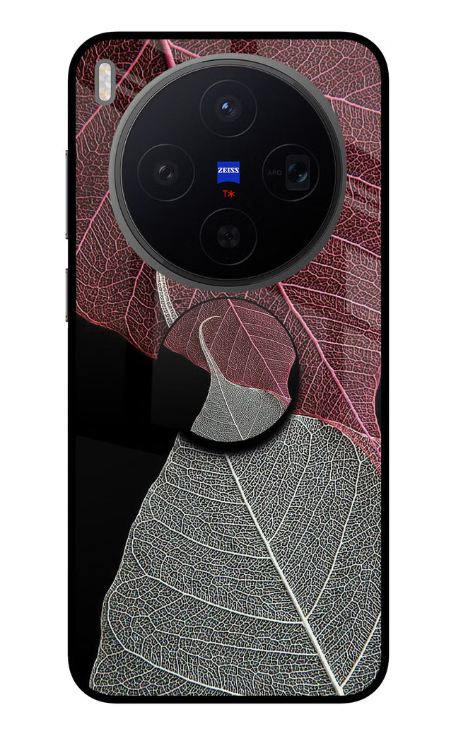 Leaf Pattern Vivo X300 Pop Case by Casekaro
