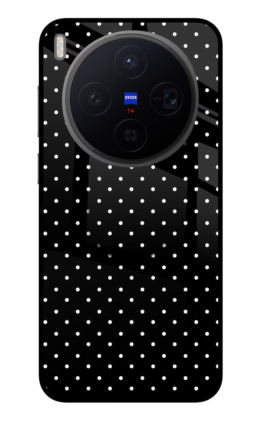 White Dots Vivo X300 Pop Case, Metal case
