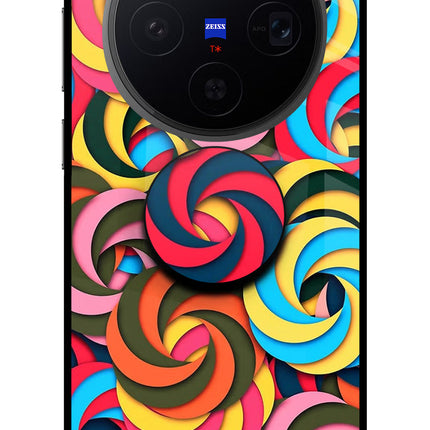 Spiral Pattern Vivo X300 Pop Case by Casekaro