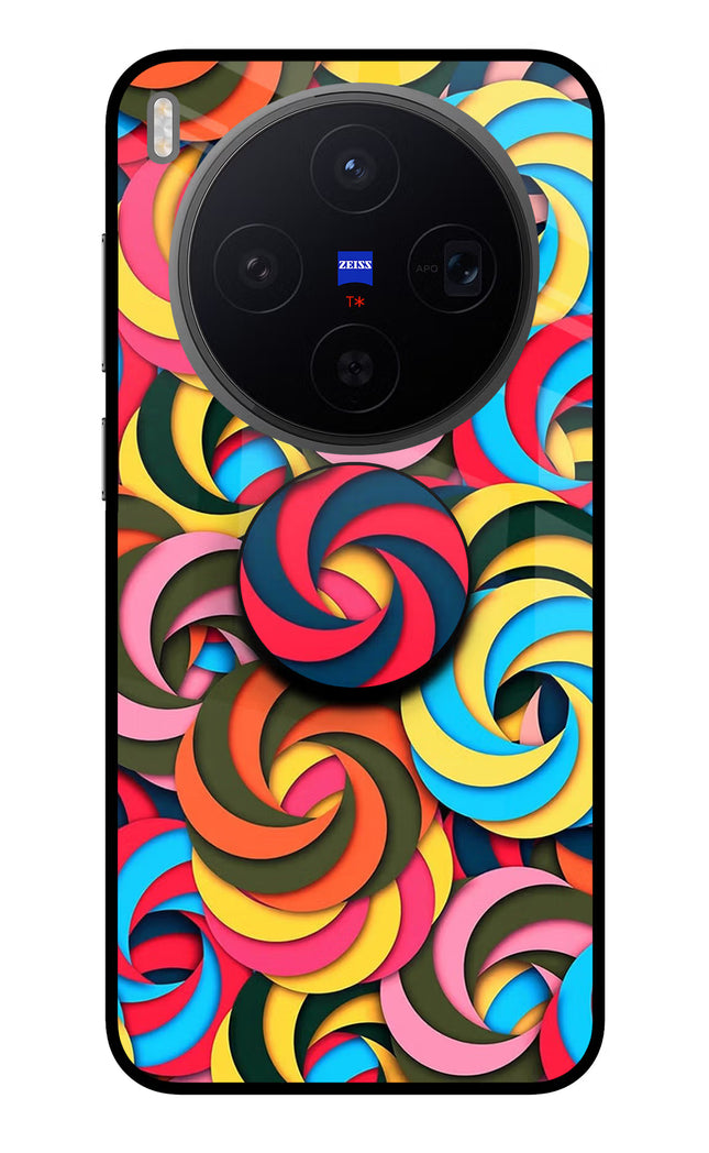 Spiral Pattern Vivo X300 Pop Case by Casekaro