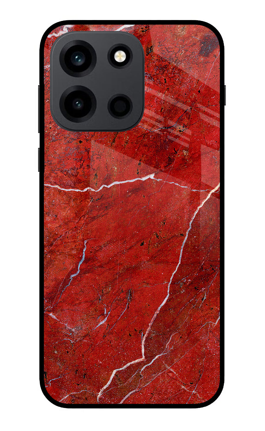 Red Marble Design OnePlus Nord 6 Back Cover, Metal case
