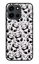 Cute Panda OnePlus Nord 6 Metal Case Back Cover by Casekaro