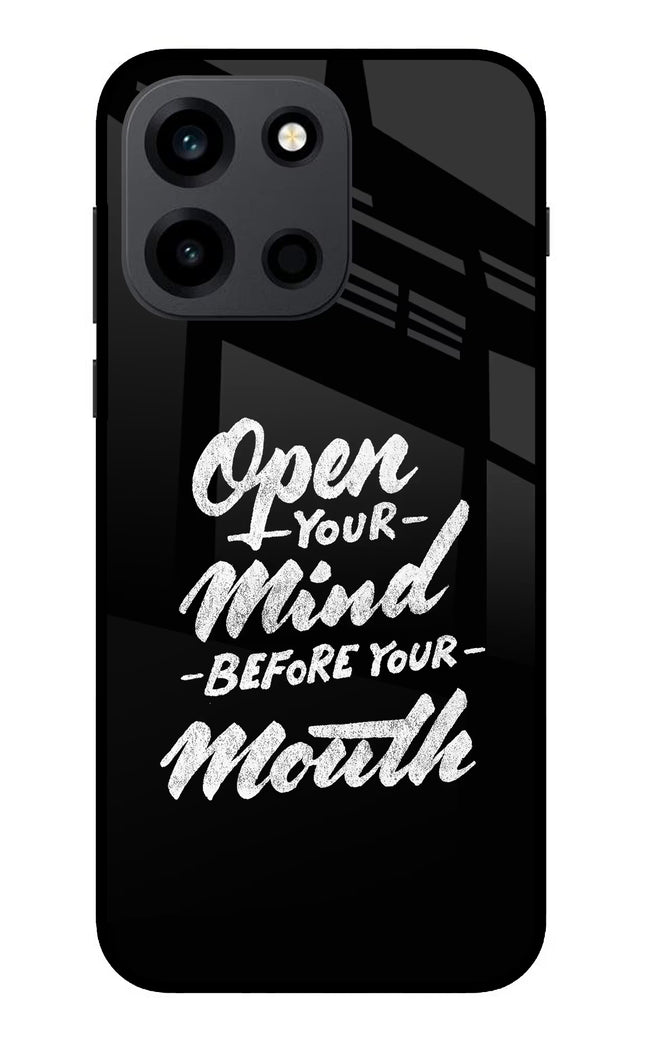 Open Your Mind Before Your Mouth OnePlus Nord 6 Metal Case Back Cover by Casekaro
