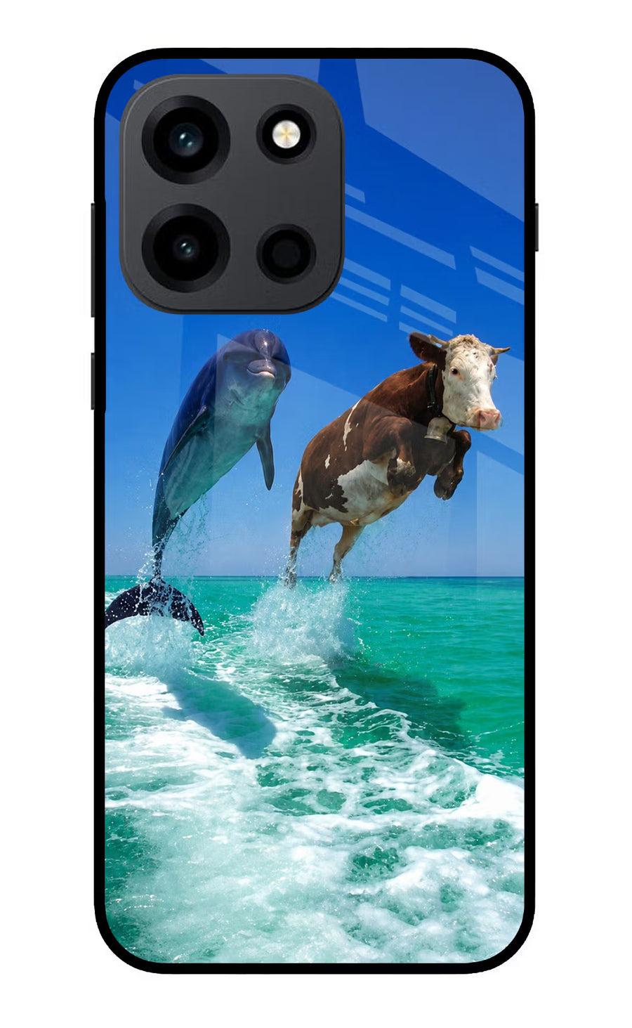 Dolphin vs Cow OnePlus Nord 6 Back Cover, Metal case